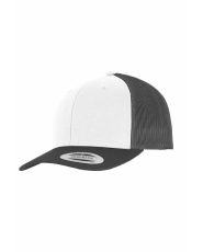 Retro Trucker Yupoong Cap - Darkgrey / White / Darkgrey