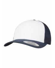 Retro Trucker Yupoong Cap - Navy / White / Navy