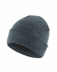 MSTRDS Basic Flap Beanie - Heather Indigo