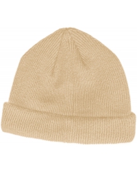 MSTRDS Short Pastel Cuff Knit Beanie - Cappuccino