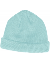 MSTRDS Short Pastel Cuff Knit Beanie - Ice Blue
