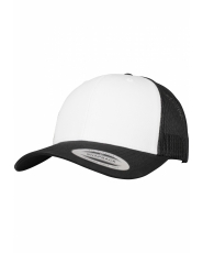 Retro Trucker Yupoong Cap - Black / White / Black