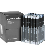 Stylefile Marker - 36er Set - Grey