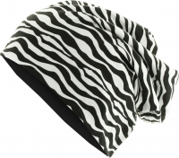 MSTRDS Printed Jersey Beanie - Zebra