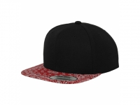 Flexfit Bandana Snapback Cap - Black / Red