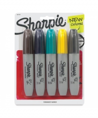 Sharpie Chisel Tip Marker - NEW Colors - 5er Set