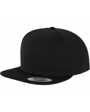 Yupoong Classic Snapback Cap - Black / Black