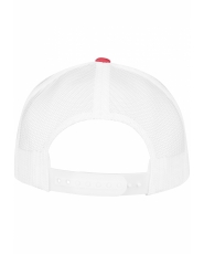 5-Panel Retro Trucker Yupoong 2-Tone Cap - Red / White
