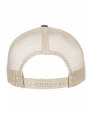 5-Panel Retro Trucker Yupoong 2-Tone Cap - Brown / Khaki