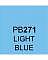 Touch Twin BRUSH Marker Einzelstifte BRUSH - PB271 Light Blue