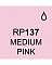 Touch Twin BRUSH Marker Einzelstifte BRUSH - RP137 Medium Pink