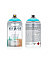 Montana GLASS Paint Spray - 250ml Frosted/Matt Teal